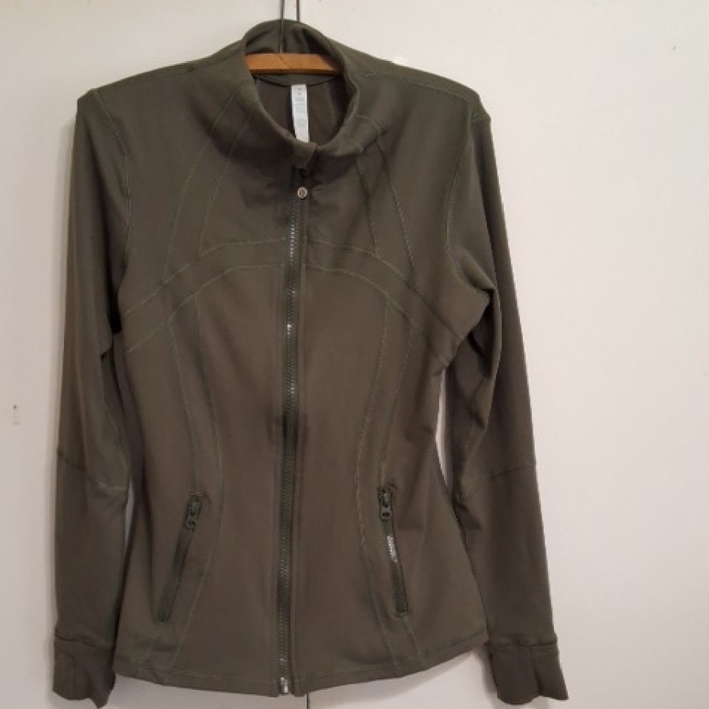 Lululemon Olive Green Define Jacket, Size 10-